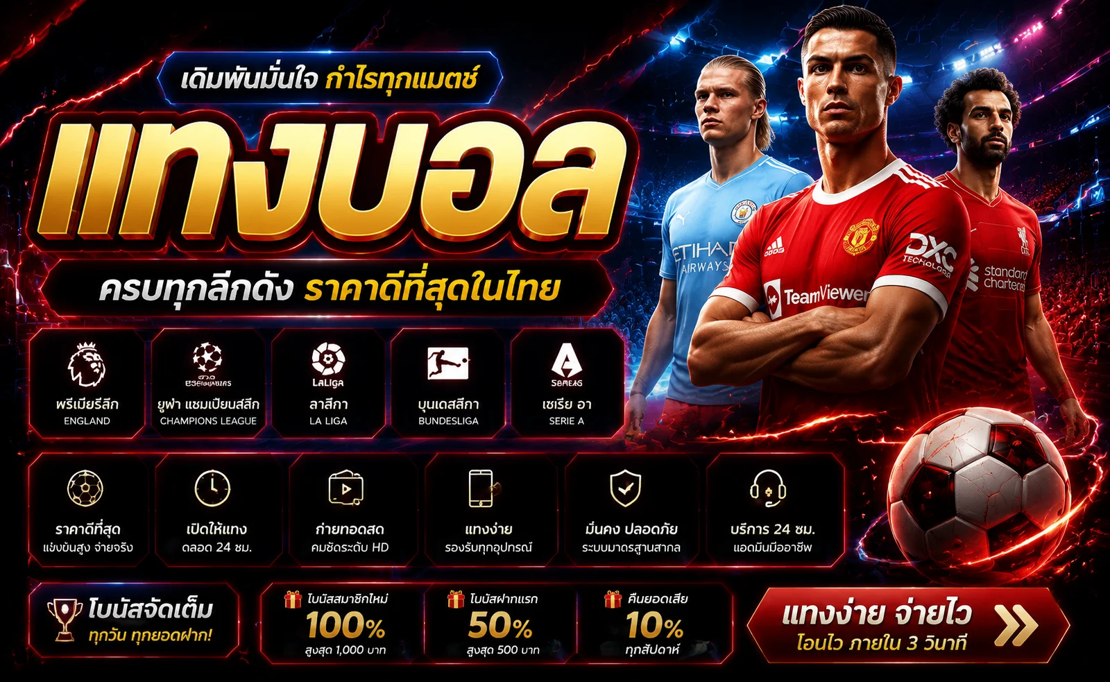 แทงบอลออนไลน์ CLAW4 ราคาน้ำดี ครบทุกลีก
